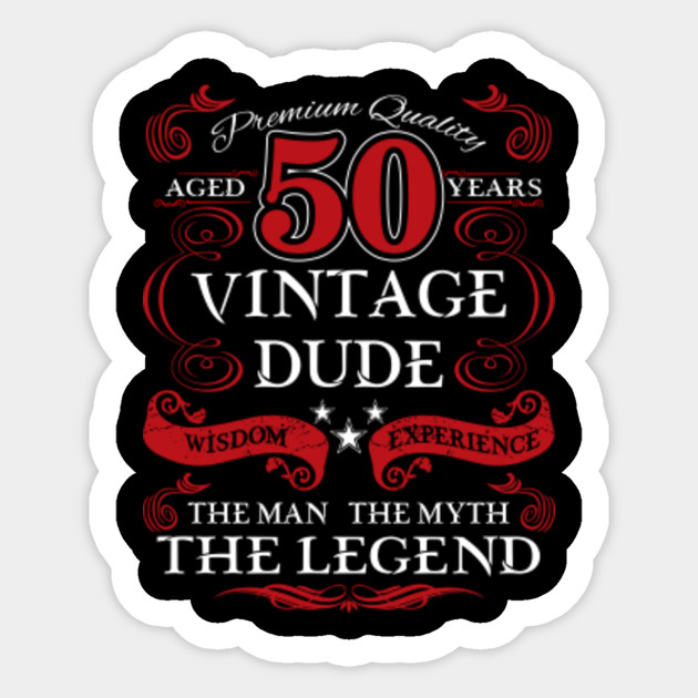 Vintage Dude 50th Birthday Svg